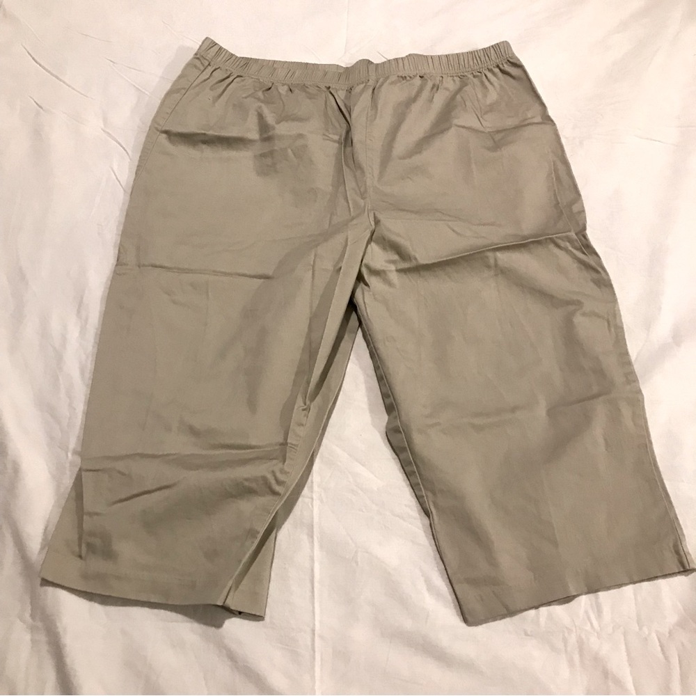 Tradition Plus Long Cotton Khaki Shorts Size 22W